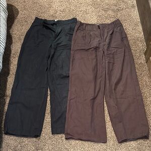 Women’s navy and Brown Pants